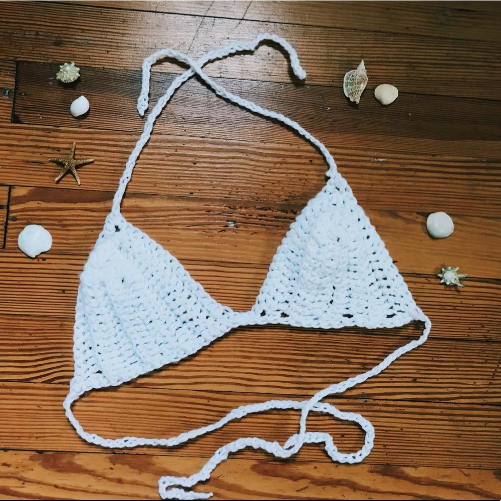 Handmade crochet bathing suit top